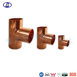 Wrought Copper Tee ASTM 1/2 Inch Refrigeration Pipe Fittings